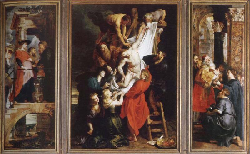 Peter Paul Rubens descent from the cross Spain oil painting art